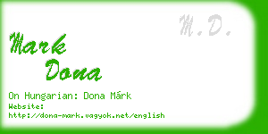 mark dona business card